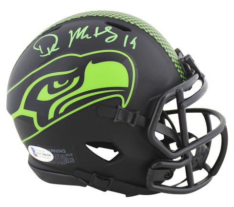Seahawks DK Metcalf Authentic Signed Eclipse Speed Mini Helmet BAS Witnessed