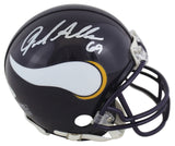 Vikings Jared Allen Signed Purple 83-01 Throwback Rep Mini Helmet BAS Witnessed