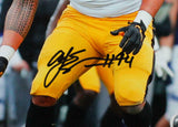 AJ Epenesa Autographed Iowa In Stance Close Up 8x10 HM Photo- Beckett W *Black