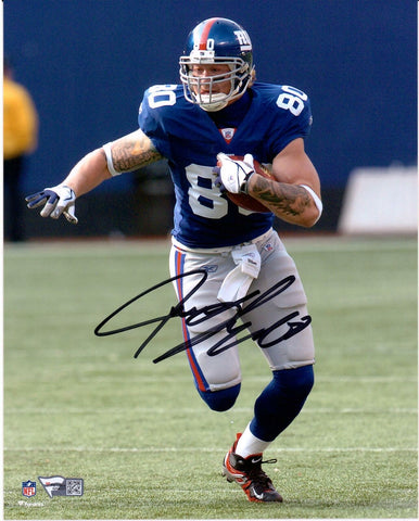 Jeremy Shockey New York Giants Autographed 8" x 10" Hurdle Photograph