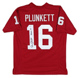 Stanford Jim Plunkett "Heisman 70" Authentic Signed Red Jersey BAS Witnessed