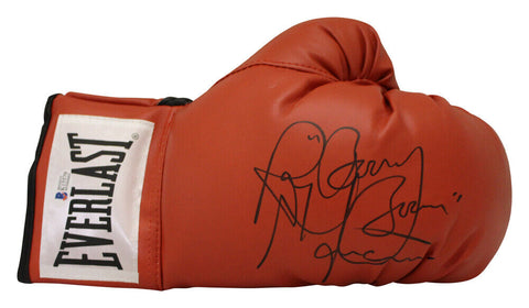 Ray Mancini Autographed Everlast Red Right Handed Boxing Glove Beckett 36641