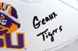 Devin White Autographed LSU Tigers Logo Football w/Insc.-Beckett W Hologram