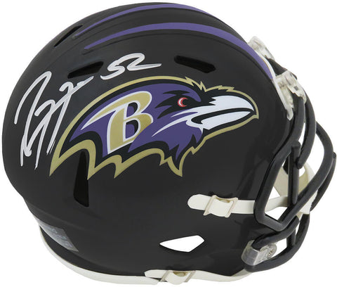 Ray Lewis Signed Baltimore Ravens Riddell Speed Mini Helmet - (SCHWARTZ COA)