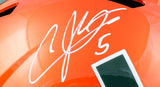 Andre Johnson Autographed Miami Hurricanes F/S Flash Speed Helmet-Beckett W Holo