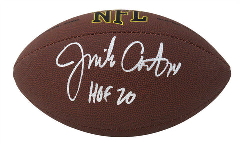 Jim Covert BEARS Signed Wilson Super Grip Full Size NFL Football w/HOF'20 - SS
