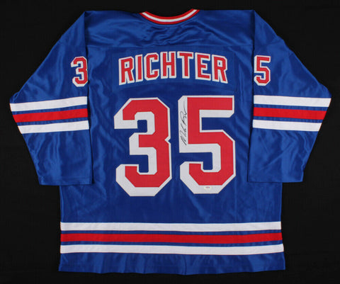 Mike Richter Signed Rangers Jersey (PSA) 1994 Stanley Cup Champion Goaltender