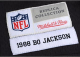 FRMD Bo Jackson Las Vegas Raiders Signed Black Mitchell & Ness Replica Jersey