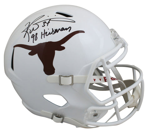 Texas Ricky Williams "98 Heisman" Signed Schutt Full Size Rep Helmet BAS Wit