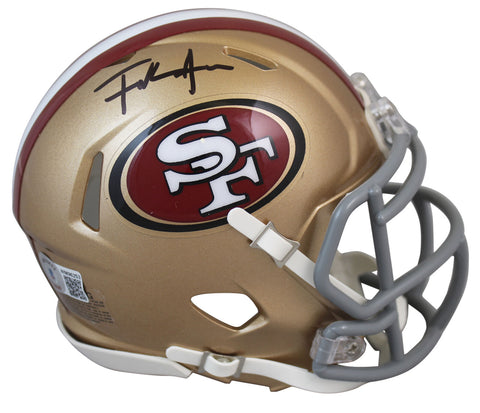 49ers Frank Gore Authentic Signed Speed Mini Helmet Autographed BAS Witnessed