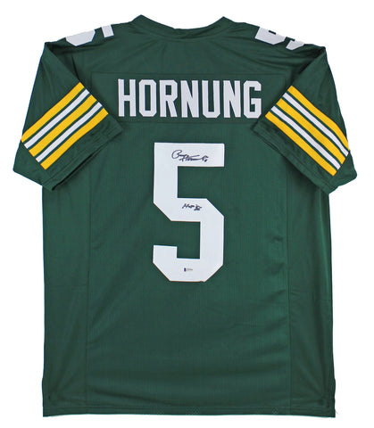 Paul Hornung "HOF 86" Authentic Signed Green Pro Style Jersey Autographed BAS