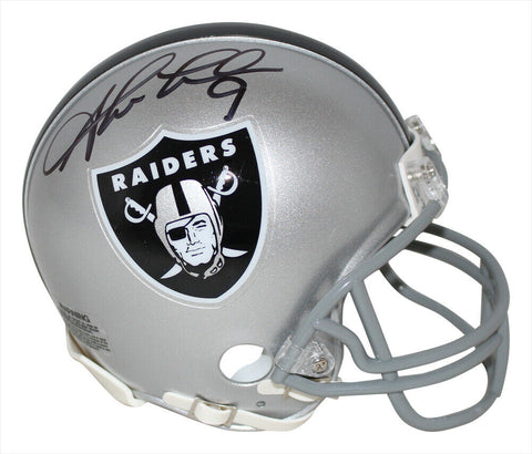 Shane Lechler Autographed/Signed Oakland Raiders Mini Helmet BAS 34292