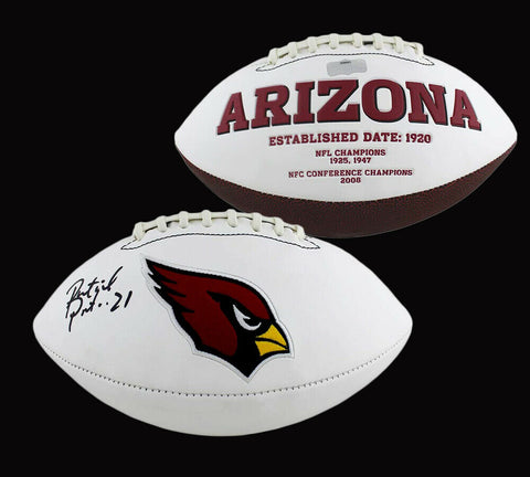 Patrick Peterson Signed Arizona Cardinals Embroidered White NFL Football