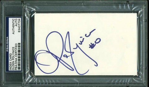 Sonics Olden Polynice Authentic Signed 3X5 Index Card Autograph PSA/DNA Slabbed
