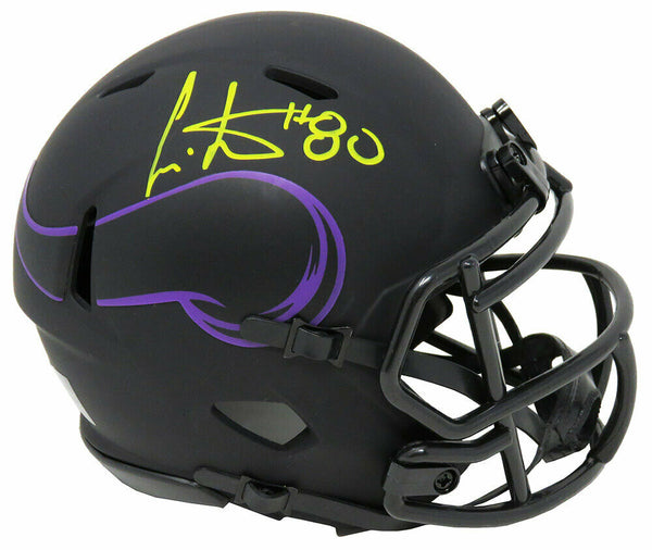 Cris Carter Signed Minnesota Vikings Eclipse Matte Riddell Speed Mini Helmet- SS