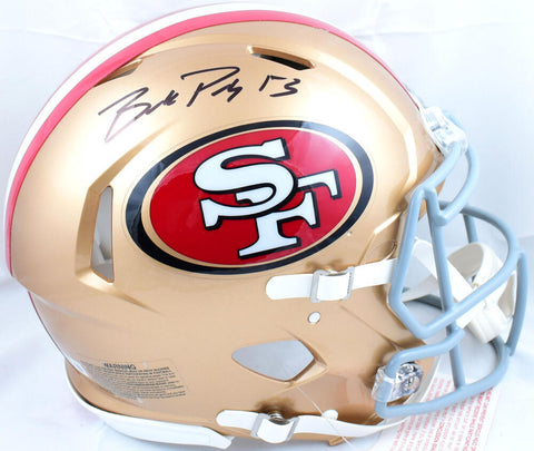 Brock Purdy Signed San Francisco 49ers F/S Speed Authentic Helmet- BeckettW Holo