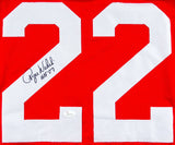 Roger Werhli Signed St Louis Cardinals Stat Jersey Inscrbd HOF '07 JSA Hologram