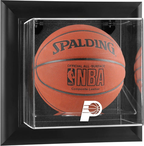 Indiana Pacers Framed Black Wall-Mounted Team Basketball Case - Fanatics
