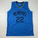 Autographed/Signed Desmond Bane Memphis Light Blue Basketball Jersey JSA COA