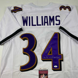 Autographed/Signed Ricky Williams Smoke Weed Inscribed Baltimore Jersey JSA COA