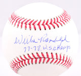 Willie Randolph Signed Rawlings OML Baseball w/77,78 WS Champs- Beckett W Holo