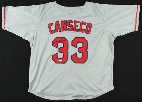 Jose Canseco Signed Texas Rangers Jersey (JSA Hologram) 2x World Series Champion