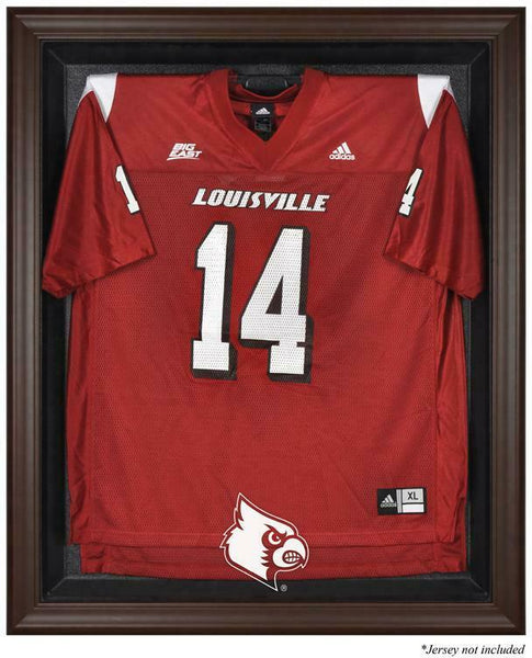 Louisville Cardinals Brown Framed Jersey Display Case