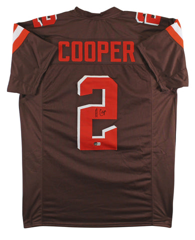 Amari Cooper Authentic Signed Brown Pro Style Jersey Autographed BAS Witnessed