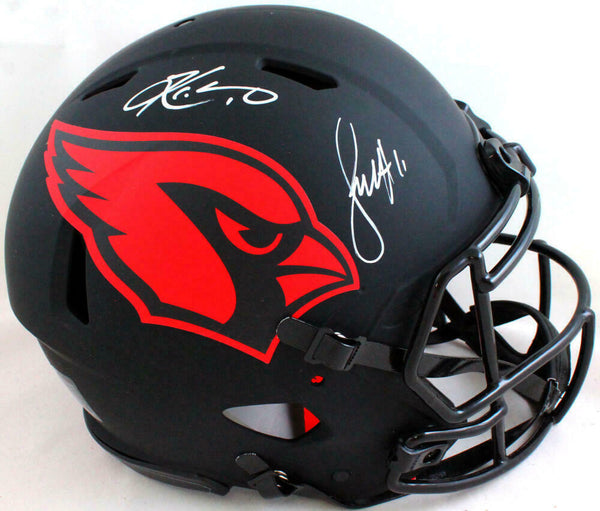 K Murray/L Fitzgerald Signed Cardinals Authentic FS Eclipse Helmet- Beckett W *W