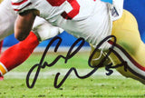 Fred Warner Signed San Francisco 49ers Tackle 8x10 Photo-Beckett W Hologram