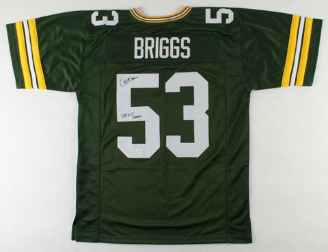Diyral Briggs Signed Green Bay Packers Jersey Inscribed "SB XLV Champs" JSA COA