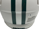 AARON RODGERS Autographed Packers White Matte Authentic Speed Helmet FANATICS