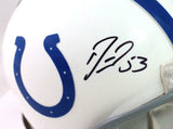 Darius Leonard Autographed Indianapolis Colts Mini Helmet- Beckett W *Black
