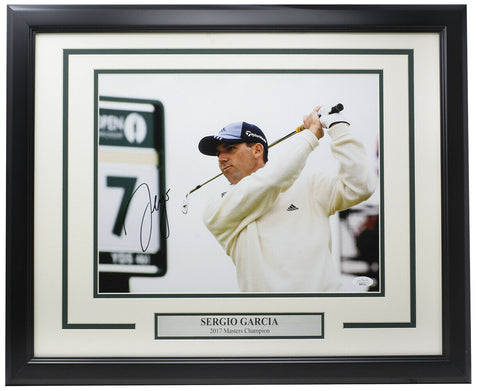 Sergio Garcia Signed Framed 11x14 Golf Photo JSA