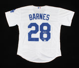 Austin Barnes Signed Los Angeles Dodgers Jersey Insc "MLB Debut 5/24/15 "JSA COA