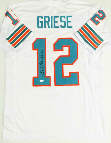 Bob Griese Autographed White Pro Style Jersey - JSA W Auth *1