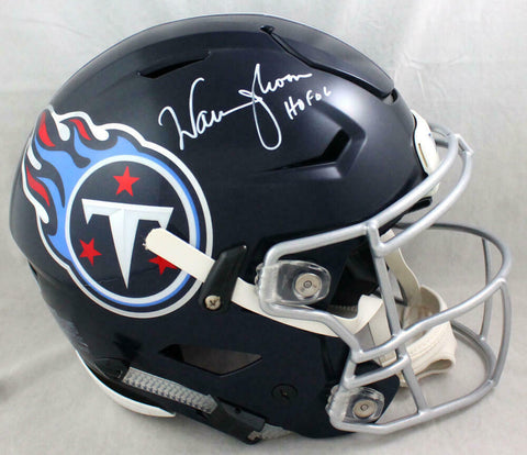 Warren Moon Signed Tenn.Titans SpeedFlex Authentic Helmet w/HOF - Beckett W Auth