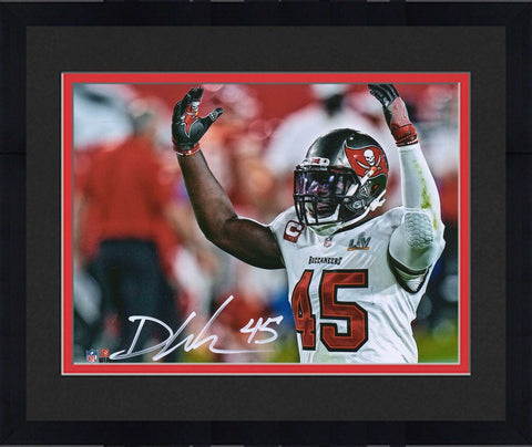 Frmd Devin White TB Buccaneers Super Bowl LV Champs Signed 8" x 10" Action Photo