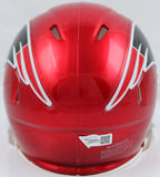 Tom Brady Signed New England Patriots Flash Speed Mini Helmet- Fanatics/LOA