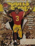 Keyshawn Johnson Autographed USC Trojans Sports Illustrated No Label JSA 28624