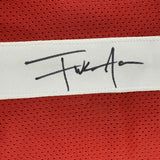 FRAMED Autographed/Signed FRANK GORE 33x42 San Francisco Red Jersey JSA COA Auto