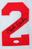 Clyde Drexler Autographed White Pro Style Jersey- JSA W *Black