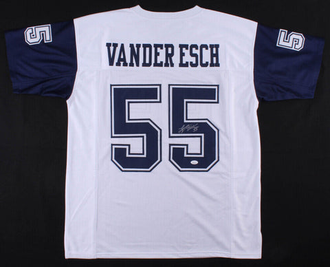 Leighton Vander Esch Signed Cowboys Jersey (Beckett) Dallas 2018 #1 Draft Pick