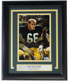 Ray Nitschke Signed Framed 8x10 Green Bay Packers Photo BAS