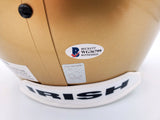 TIM BROWN AUTOGRAPHED SIGNED NOTRE DAME FULL SIZE REPLICA HELMET BECKETT 189389
