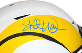 Kurt Warner Signed St Louis Rams Authentic Lunar Speed Flex Helmet BAS 34245