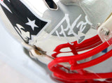 Ty Law Autographed New England Patriots Chrome Speed Mini Helmet- Beckett W Auth
