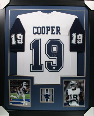 AMARI COOPER (Cowboys color rush TOWER) Signed Autographed Framed Jersey JSA