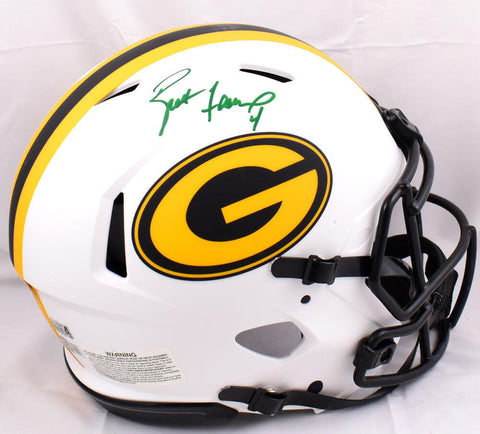 Brett Favre Autographed Packers F/S Lunar Speed Authentic Helmet-Beckett Holo