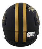 49ers Nick Bosa Authentic Signed Eclipse Speed Mini Helmet BAS Witnessed